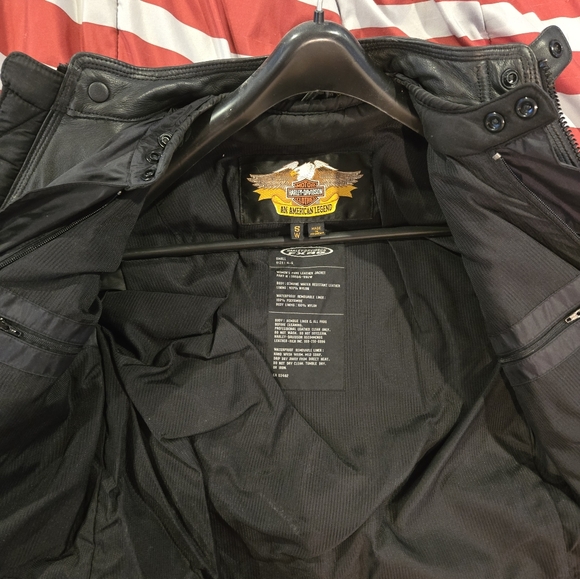 NWOT Harley Davidson FXRG Leather Biker Jacket - Picture 3 of 13